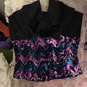 Vintage Strapless party top